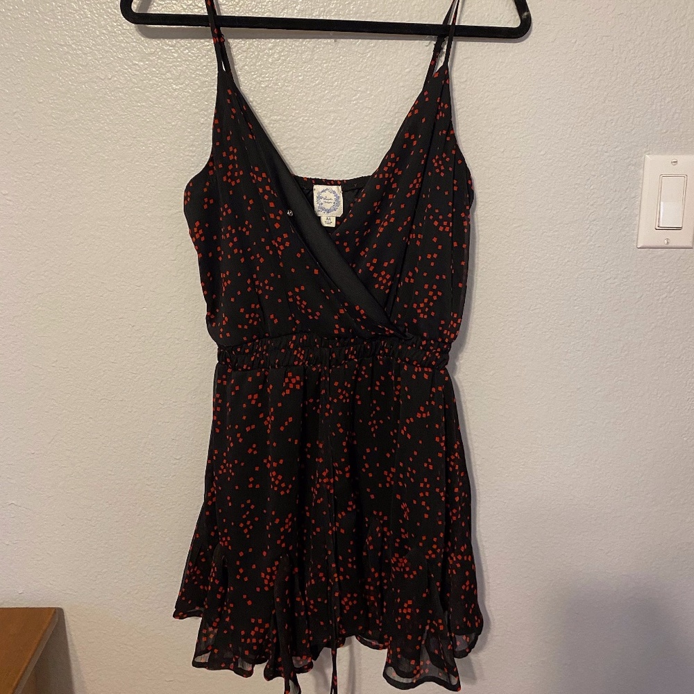 FRANCESCA'S black and red romper